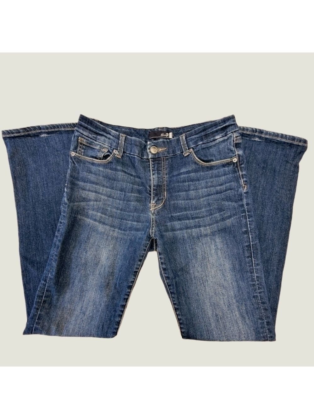 Seven7 Denim Bootcut Boyfriend Jeans Size 8 - Picture 9 of 14